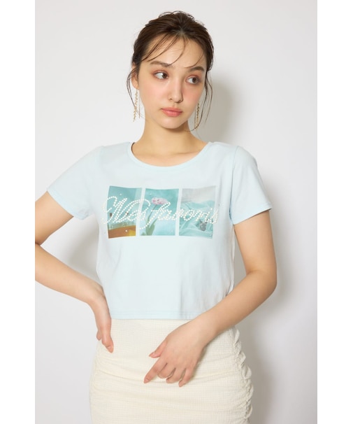 【森香澄さん着用】モチーフフォトショートTシャツ