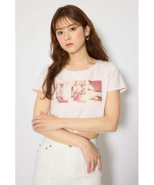 【森香澄さん着用】モチーフフォトショートTシャツ