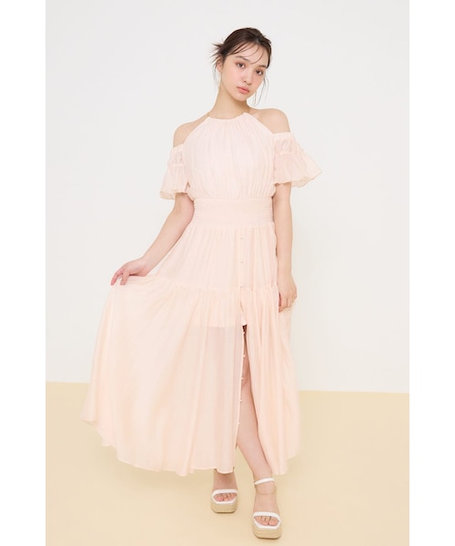 rienda リエンダ 2WAYホルターネックロンパース M ピンクホワイト系 2WAYホルターネックロンパース｜リエンダの通販｜&mall（アンドモール