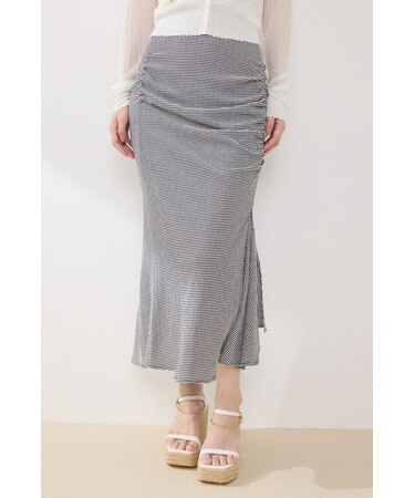 【EC先行発売】ギャザーマーメイドジャストウエストスカート