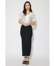 シフォンカーデセットタイトニットワンピース