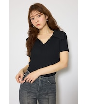 BIGカラーニットトップス