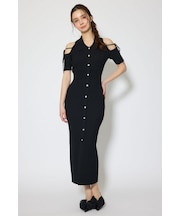 リボン付きアメスリニットワンピース