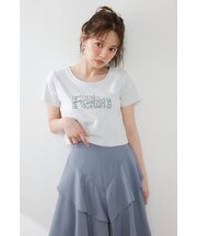 デコラティブロゴTシャツ