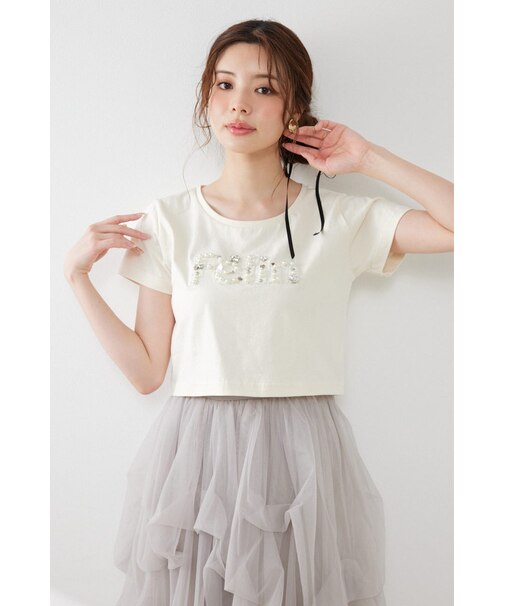 デコラティブロゴTシャツ