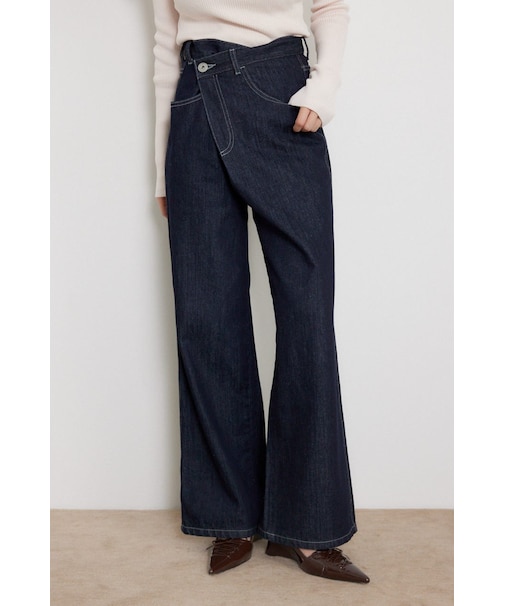 2WAYウエストデザインデニムパンツ
