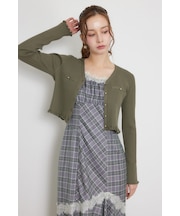 【乃木坂46 金川紗耶さん着用】メローフリルニットカーディガン