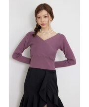 カシュクール2WAYウォッシャブルニットトップス