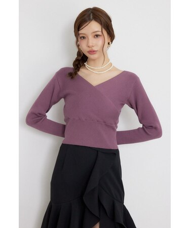 カシュクール2WAYウォッシャブルニットトップス