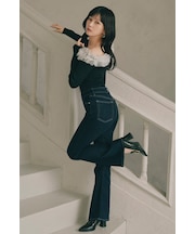 【乃木坂46 一ノ瀬美空さん・池田瑛紗さん着用アイテム】ぷりぷりヒップデニムフレアパンツ