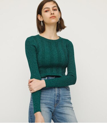 RANDOM RIB LAME TOPS