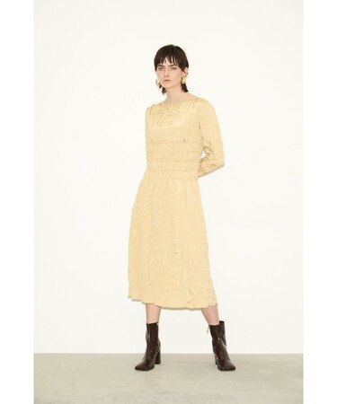 【THROW】BACK OPEN WRINKLE ドレス