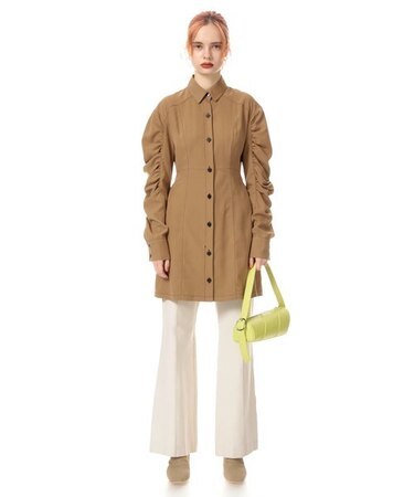 PETIT LEO TUCK SLEEVE ショートワンピース