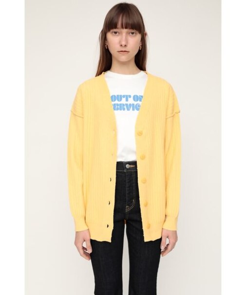 CRUSHED KNIT カーディガン