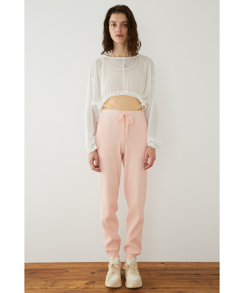 SLY ズボン Sly Skin】Sly Skin KNIT パンツ｜スライの通販｜&mall（アンド