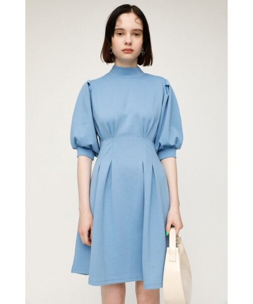 TUCK PUFF S／L FLARE ワンピース