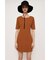 CUT RIB HENRY NECK ショートワンピース