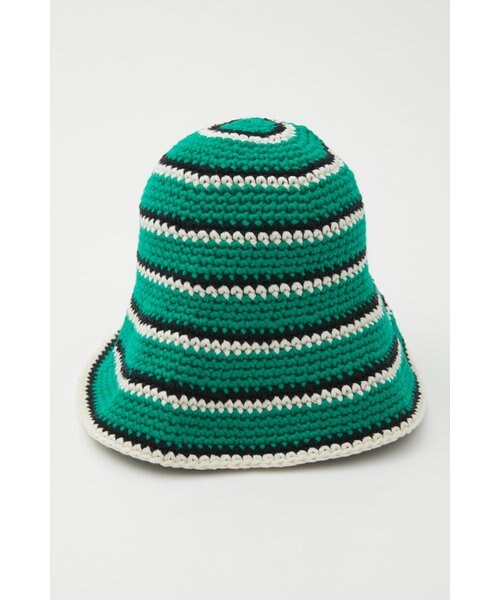 【新品】 sol Hand-knitted Border Hat ハット SOL soonerorlater / HAND-KNITTED BORDER HAT / M