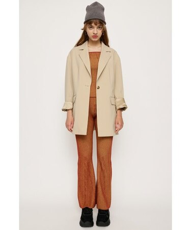 BI COLOR KNIT FLARE パンツ