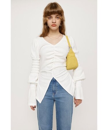 SHIRRING TUNIC CUT トップス
