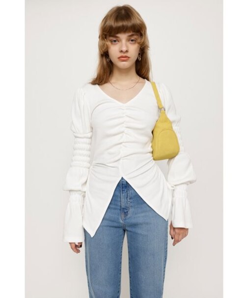 SHIRRING TUNIC CUT トップス