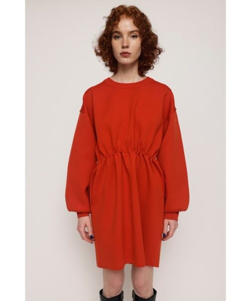 WAIST DRAWSTRING ショートワンピース