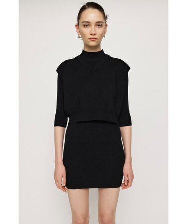 VEST LAYERED ワンピース Vネックベスト セット