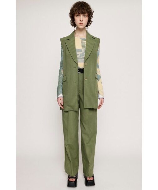 CUTOFF SUITING STRAIGHT パンツ