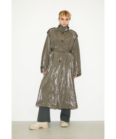 【THROW】PUFFER SHINY COLLAR コート