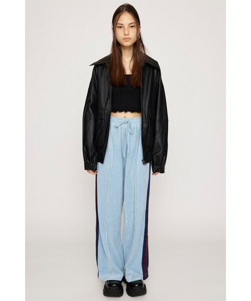 VELOUR WIDE TRACK パンツ｜スライの通販｜&mall（アンドモール
