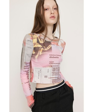 COLLAGE PRINT トップス