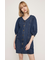 V NECK DENIM ショートワンピース