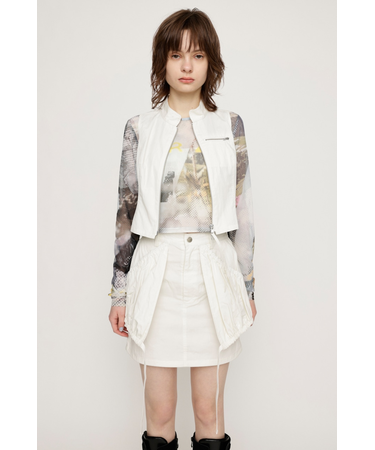 SHIRRING PK ショートスカート