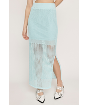CROCHET I LINE ロングスカート