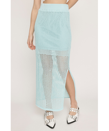 CROCHET I LINE ロングスカート