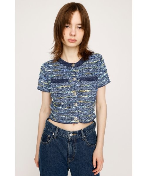 IRENE 25SS Tweed Knit Tops ツイード ニットトップス アイレネ - IRENE | Tweed Knit Tops-Off White-36の通販