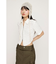 FRONT ZIP BACK OPEN ブラウス