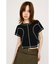 BI COLOR STITCH CROP Tシャツ