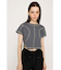 BI COLOR STITCH CROP Tシャツ