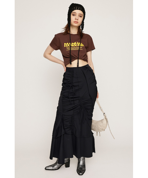 CUT OUT GATHER MERMAID スカート