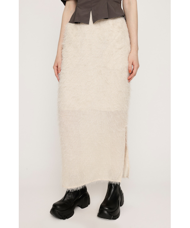 SHAGGY FRINGE I LINE スカート