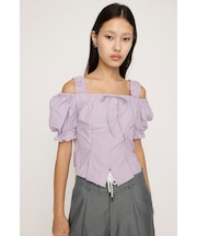 SHOULDER OPEN SQ PUFF トップス