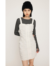 NYLON GATHER CAMI ショートワンピース