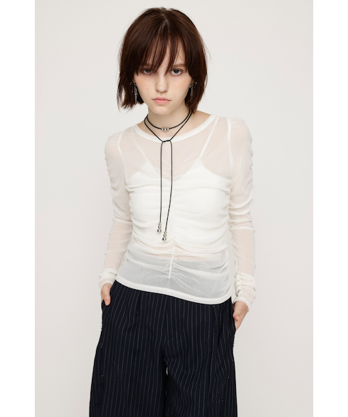 トップス C kastane gather puff tee C kastane gather puff tee