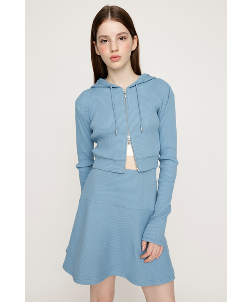 CROPPED HOODIE FLARE SK 2P