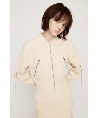 FINE TOUCH KNIT ブルゾン