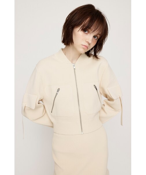 FINE TOUCH KNIT ブルゾン