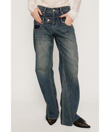 DOUBLE BELT WIDE FLARE PT-C