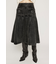 L／W OVER DYE PLEATS ミドルスカート