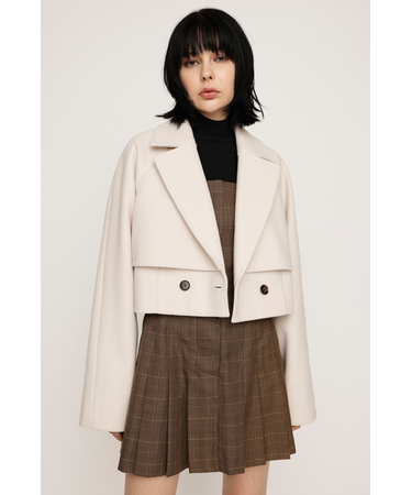 CROPPED TRENCH コート